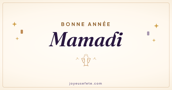 Image « Bonne année Mamadi » au format large