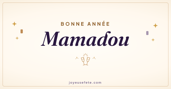 Image « Bonne année Mamadou » au format large