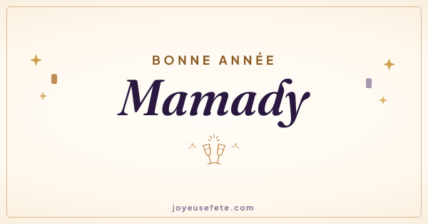 Image « Bonne année Mamady » au format large