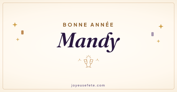 Image « Bonne année Mandy » au format large
