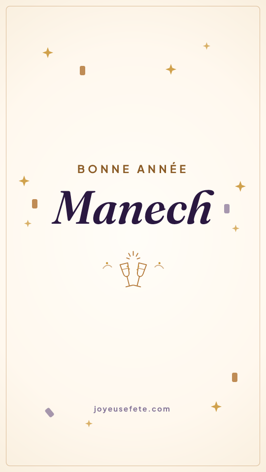 Image « Bonne année Manech » au format story