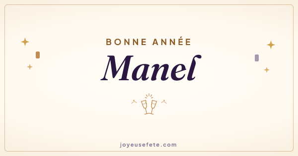 Image « Bonne année Manel » au format large