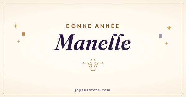 Image « Bonne année Manelle » au format large