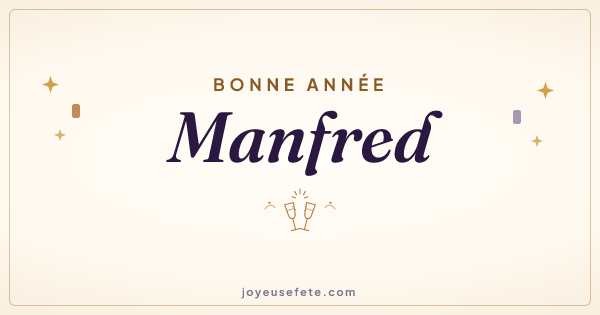 Image « Bonne année Manfred » au format large