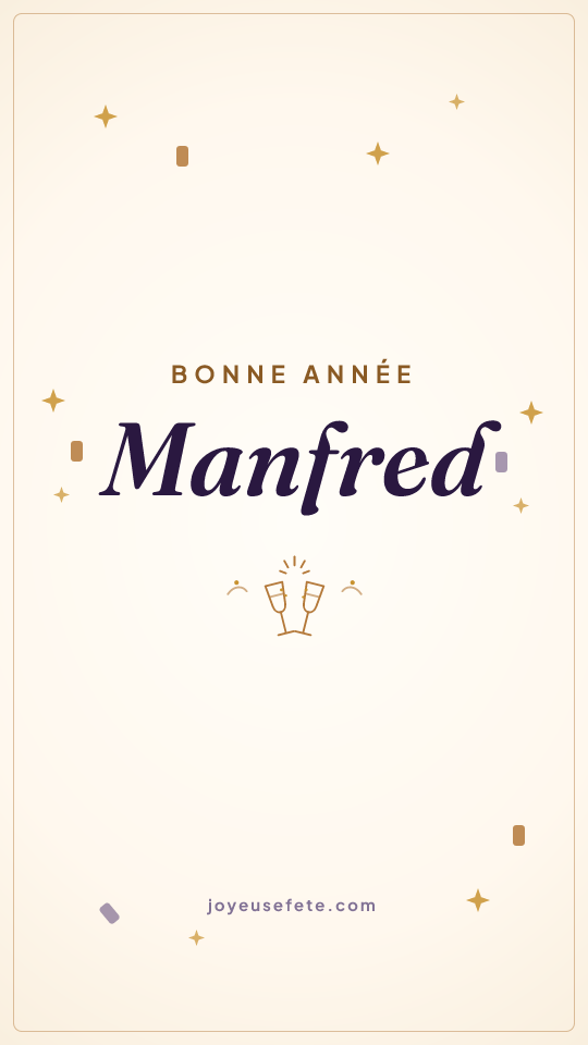 Image « Bonne année Manfred » au format story
