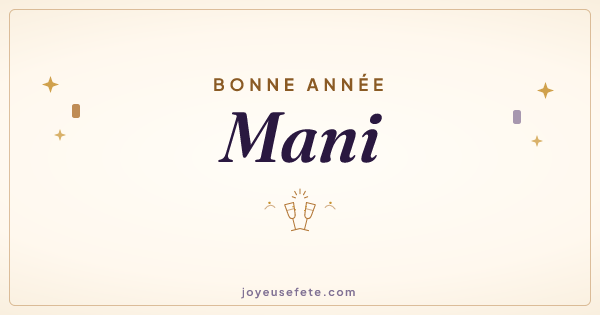 Image « Bonne année Mani » au format large