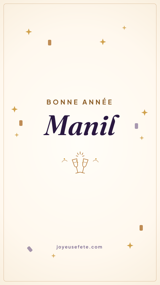 Image « Bonne année Manil » au format story