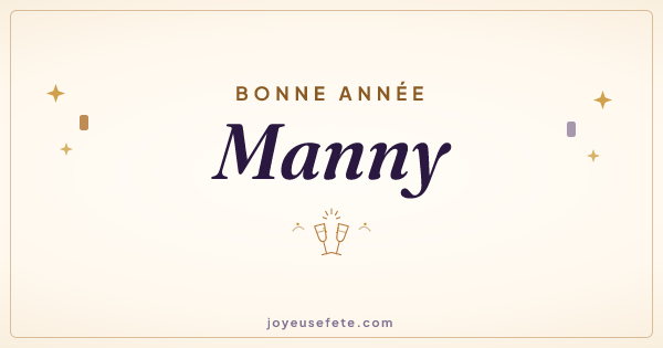 Image « Bonne année Manny » au format large