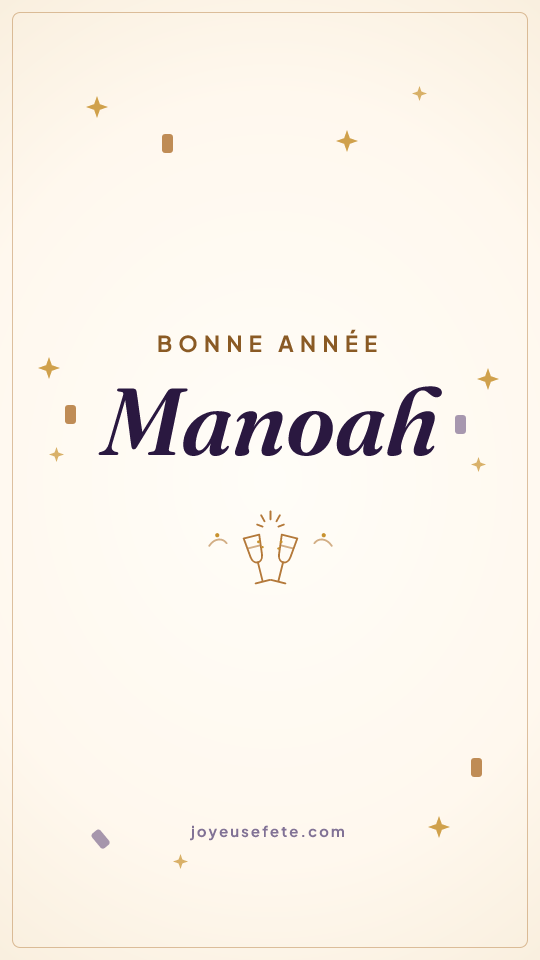 Image « Bonne année Manoah » au format story