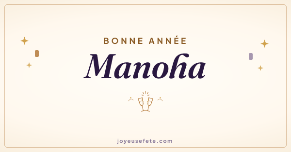Image « Bonne année Manoha » au format large