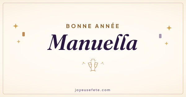 Image « Bonne année Manuella » au format large