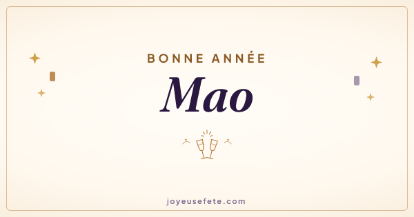 Image « Bonne année Mao » au format large