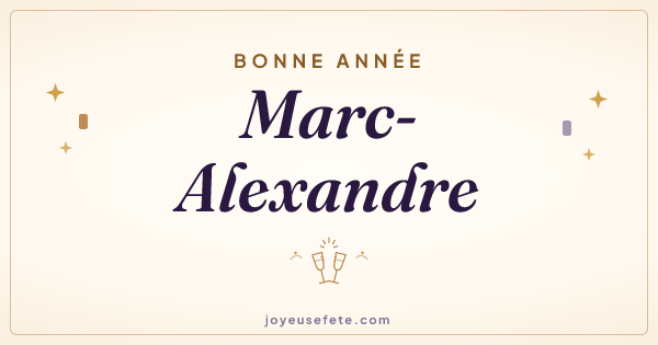 Image « Bonne année Marc-Alexandre » au format large