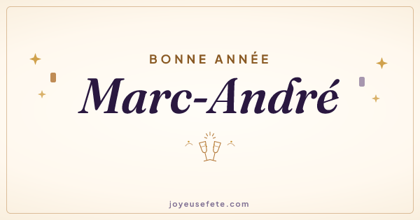 Image « Bonne année Marc-André » au format large