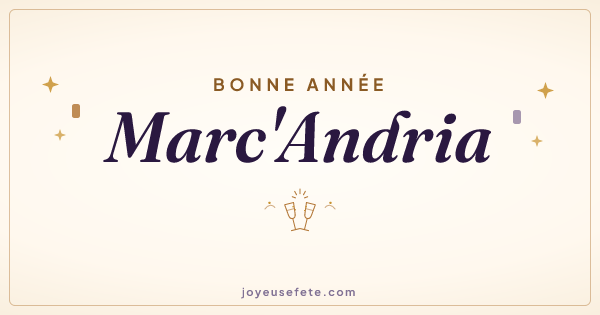 Image « Bonne année Marc'Andria » au format large