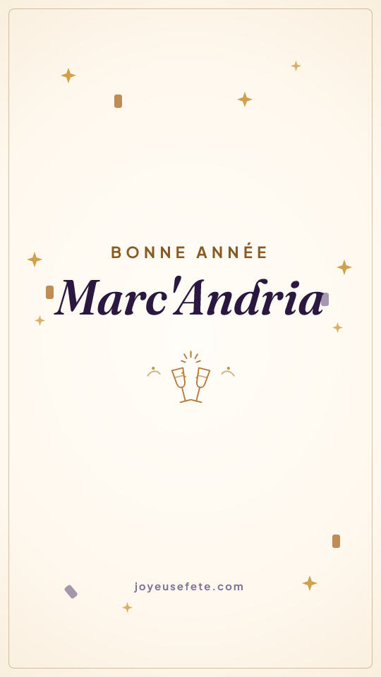 Image « Bonne année Marc'Andria » au format story