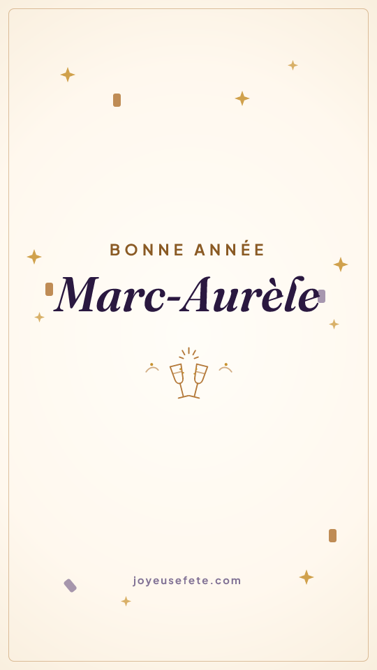 Image « Bonne année Marc-Aurèle » au format story