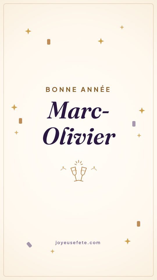 Image « Bonne année Marc-Olivier » au format story