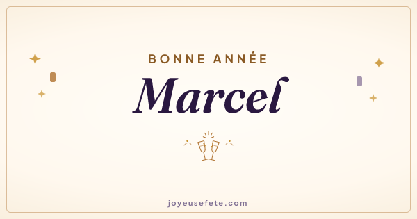 Image « Bonne année Marcel » au format large