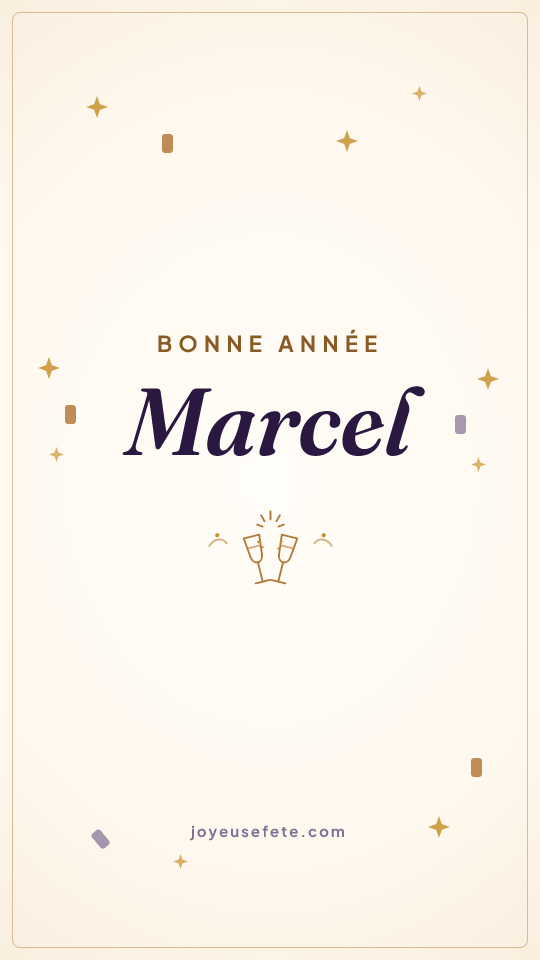 Image « Bonne année Marcel » au format story