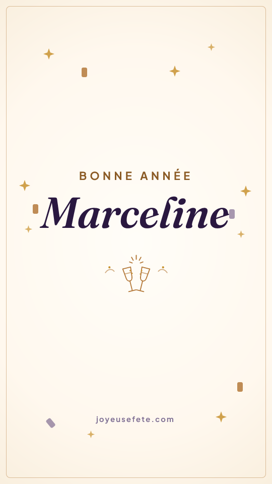 Image « Bonne année Marceline » au format story