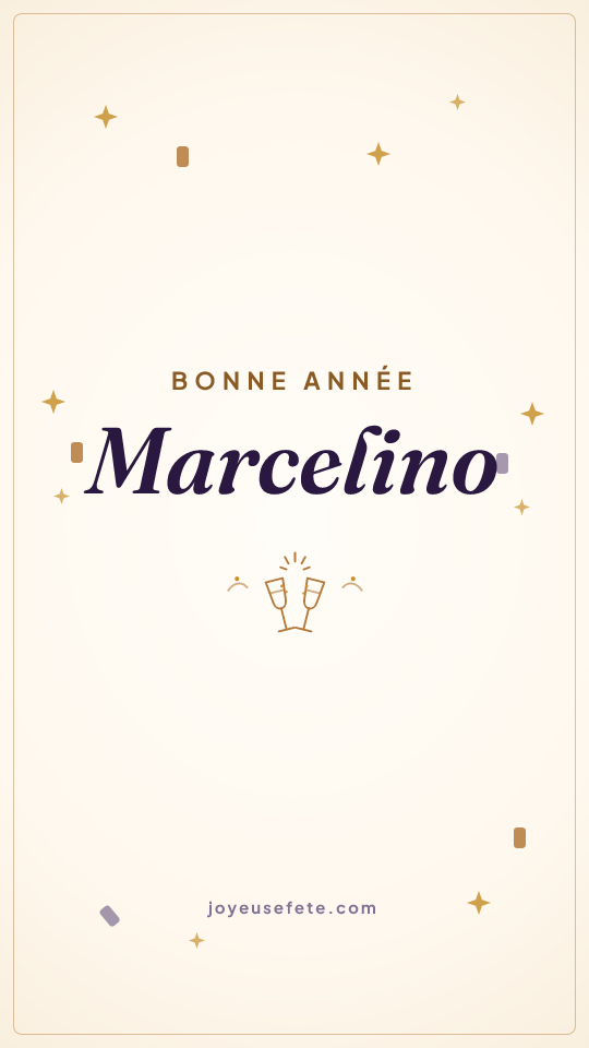 Image « Bonne année Marcelino » au format story