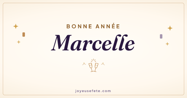 Image « Bonne année Marcelle » au format large