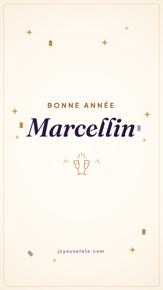 Image « Bonne année Marcellin » au format story