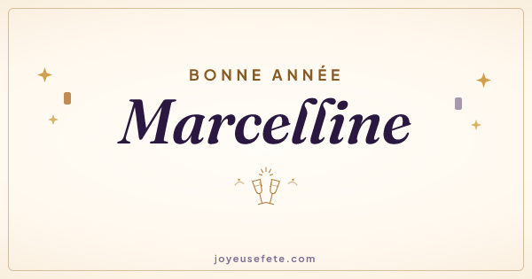 Image « Bonne année Marcelline » au format large