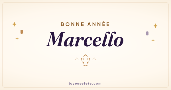 Image « Bonne année Marcello » au format large