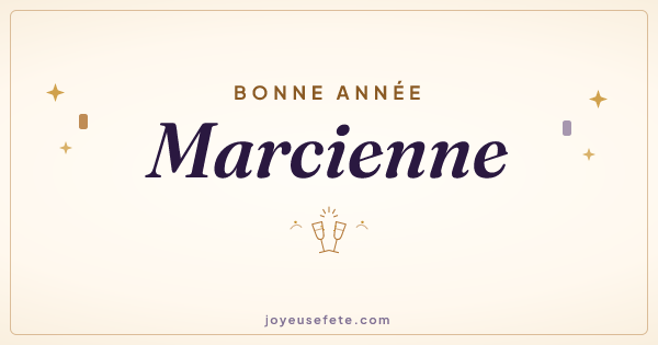 Image « Bonne année Marcienne » au format large