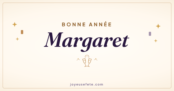 Image « Bonne année Margaret » au format large