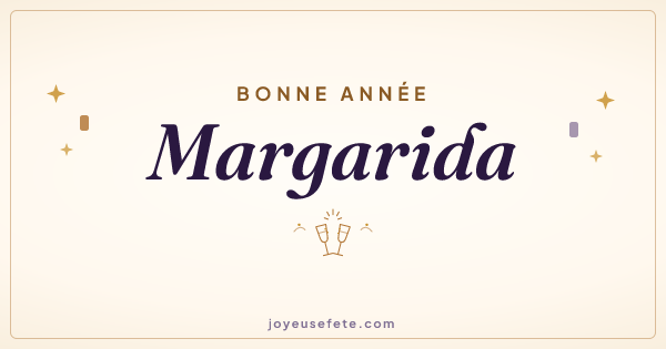 Image « Bonne année Margarida » au format large