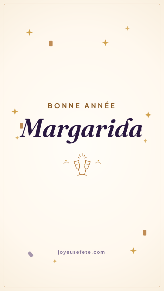 Image « Bonne année Margarida » au format story