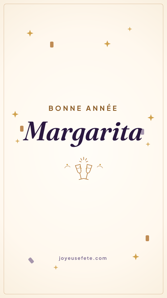Image « Bonne année Margarita » au format story