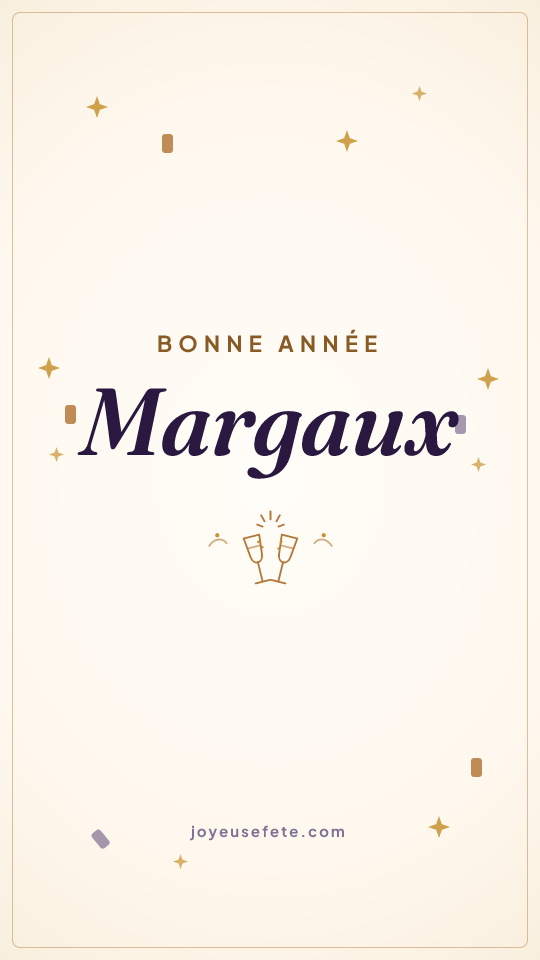 Image « Bonne année Margaux » au format story