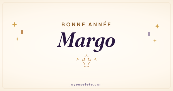 Image « Bonne année Margo » au format large