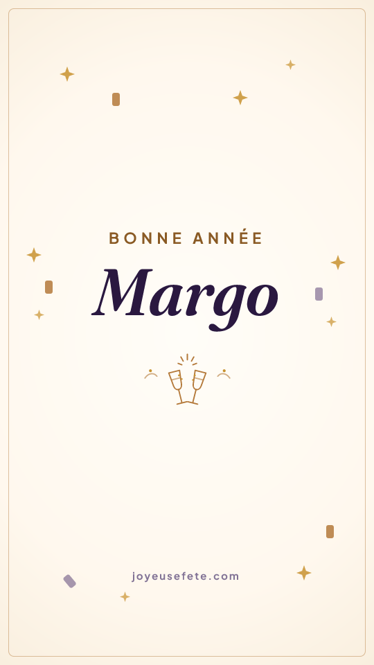 Image « Bonne année Margo » au format story