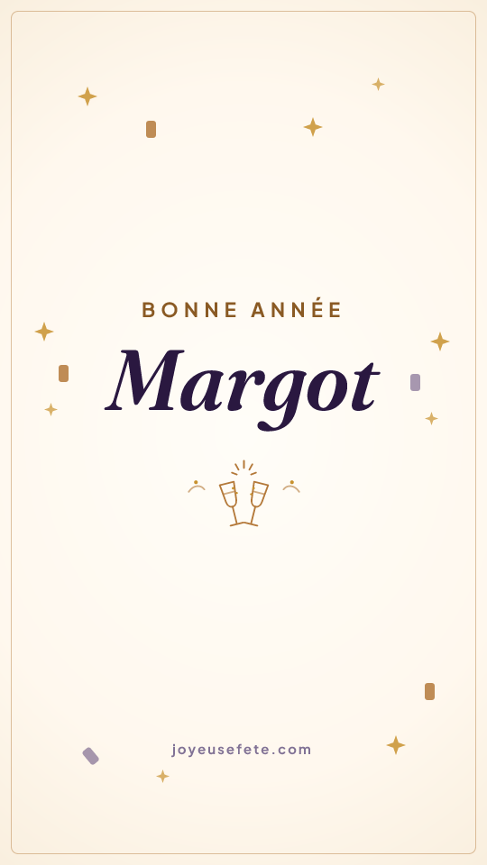 Image « Bonne année Margot » au format story