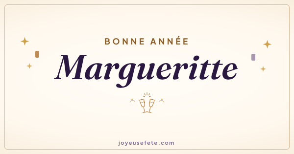 Image « Bonne année Margueritte » au format large