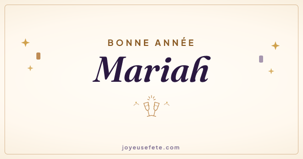 Image « Bonne année Mariah » au format large