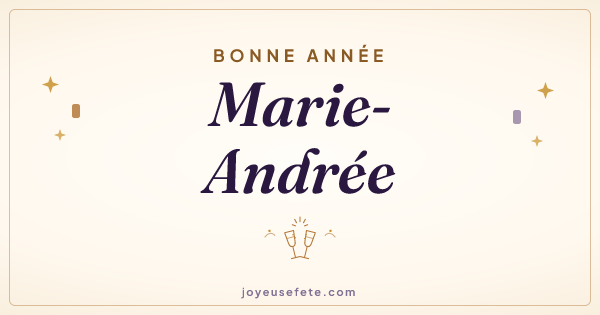 Image « Bonne année Marie-Andrée » au format large