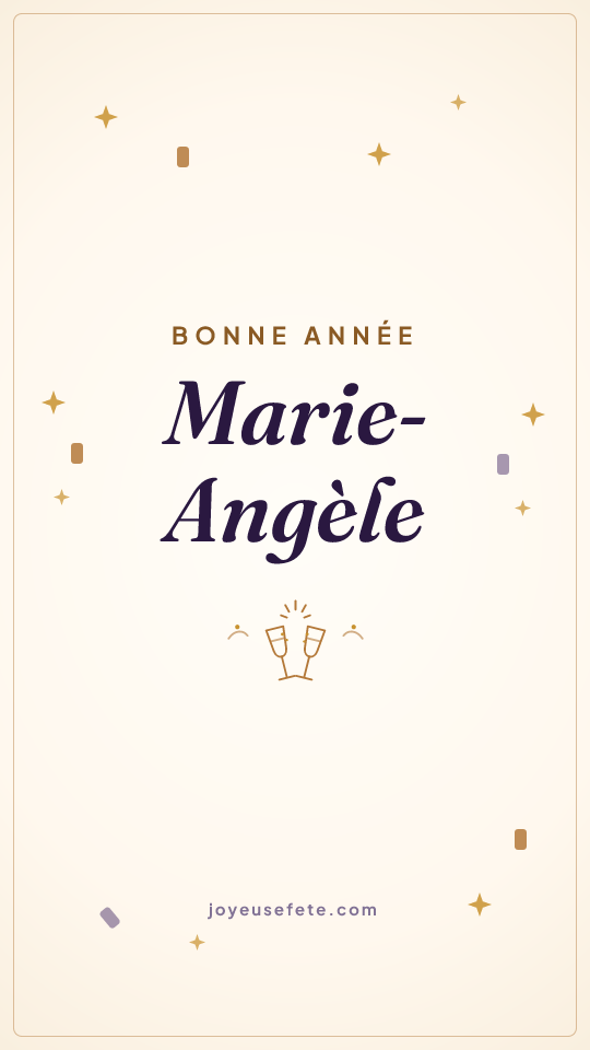 Image « Bonne année Marie-Angèle » au format story