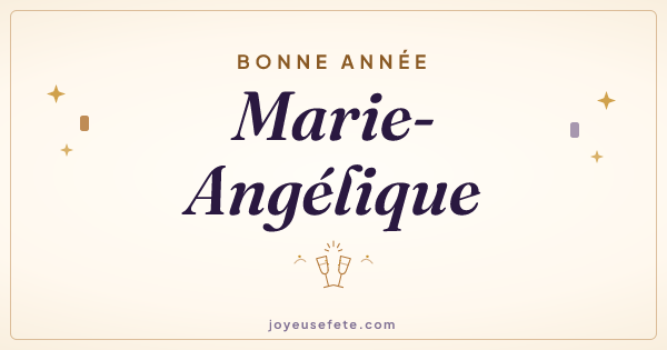 Image « Bonne année Marie-Angélique » au format large