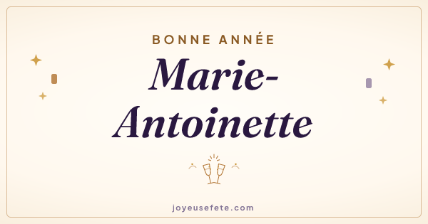 Image « Bonne année Marie-Antoinette » au format large
