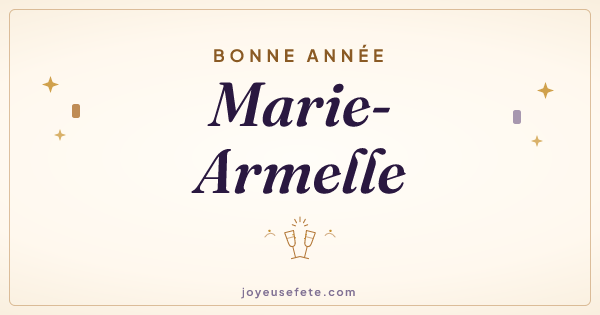 Image « Bonne année Marie-Armelle » au format large