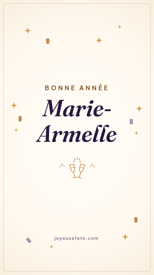 Image « Bonne année Marie-Armelle » au format story