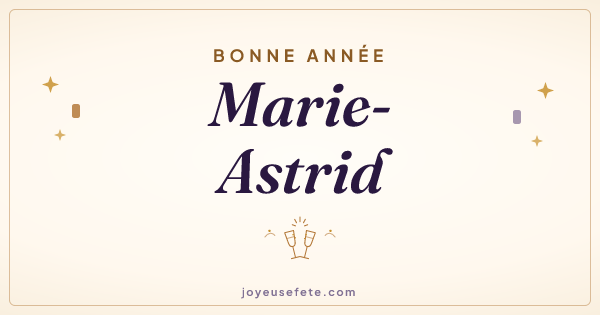 Image « Bonne année Marie-Astrid » au format large