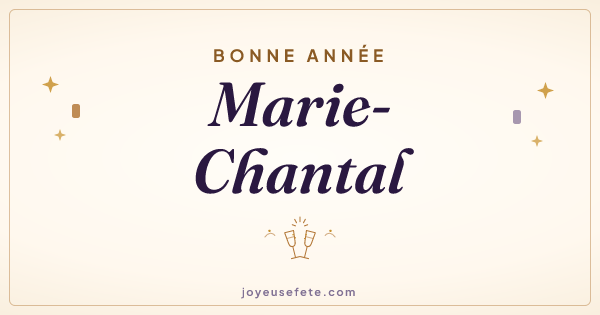 Image « Bonne année Marie-Chantal » au format large
