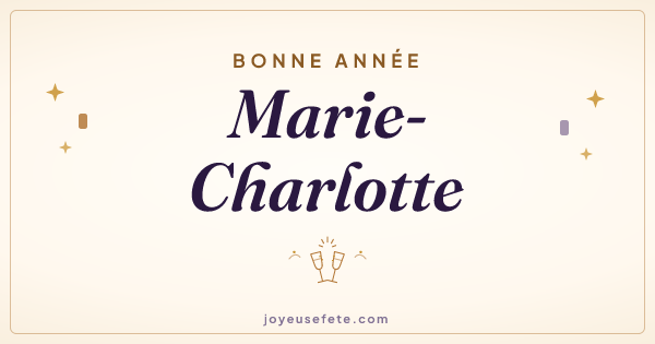 Image « Bonne année Marie-Charlotte » au format large